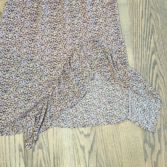 All In Favor Women’s Floral Flutter Sleeve Hi Low Ruffle Hem Lined Dress Size S - Picture 7 of 12